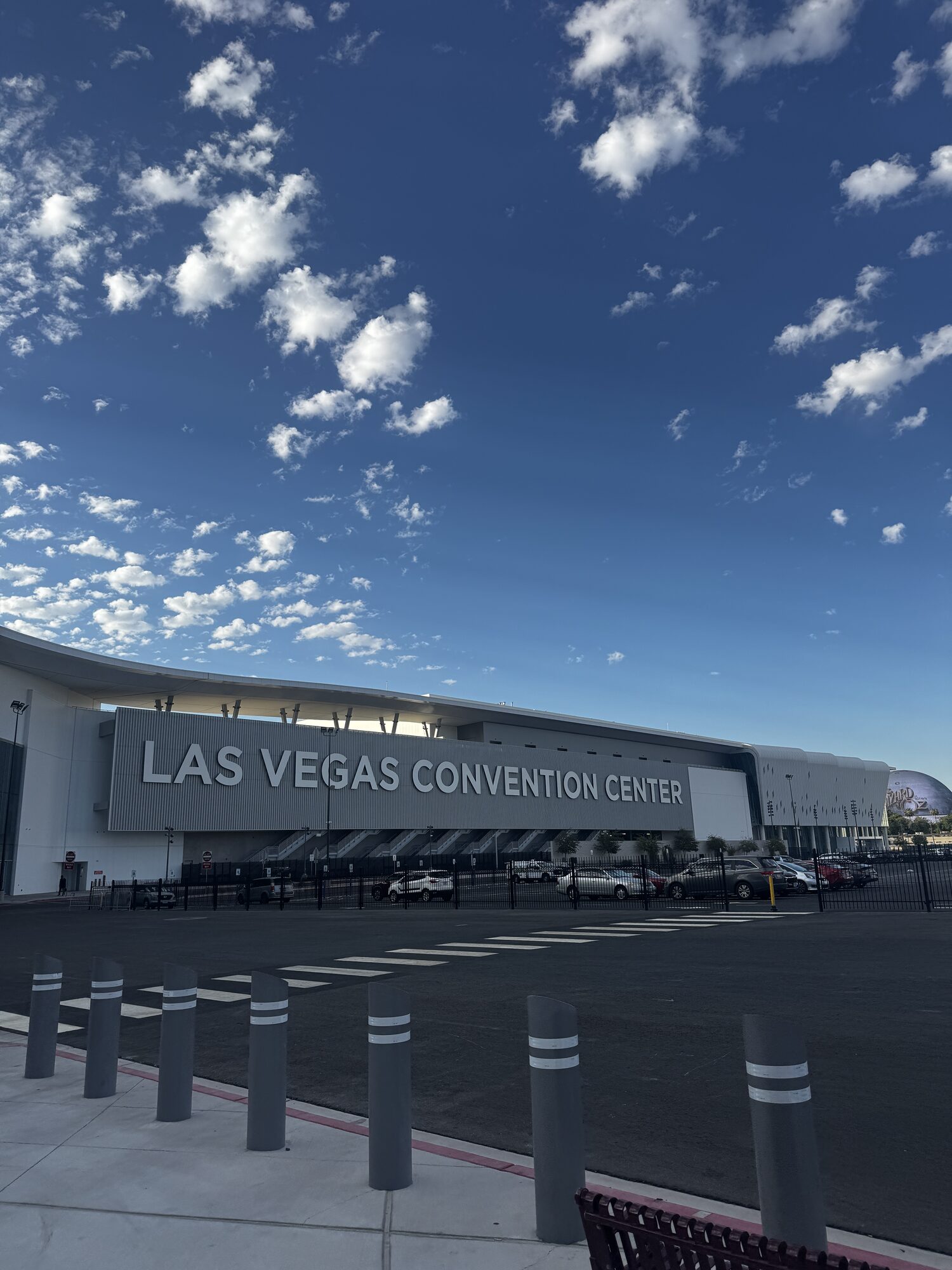 Las Vegas Convention Center exterior under a morning sky